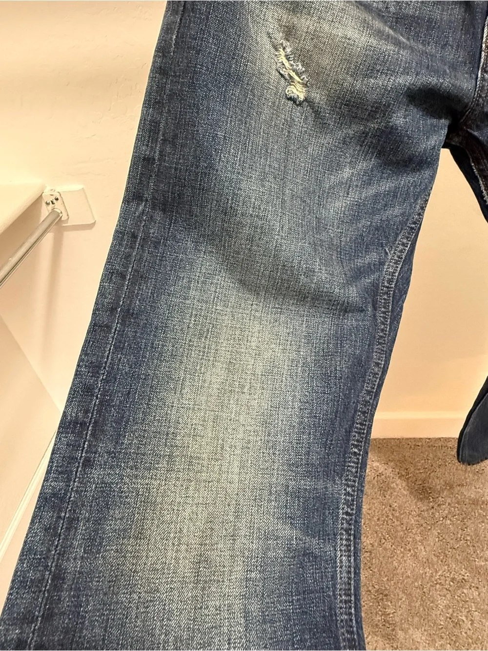 Banana Republic Slim Jeans in Dark Blue with Fading